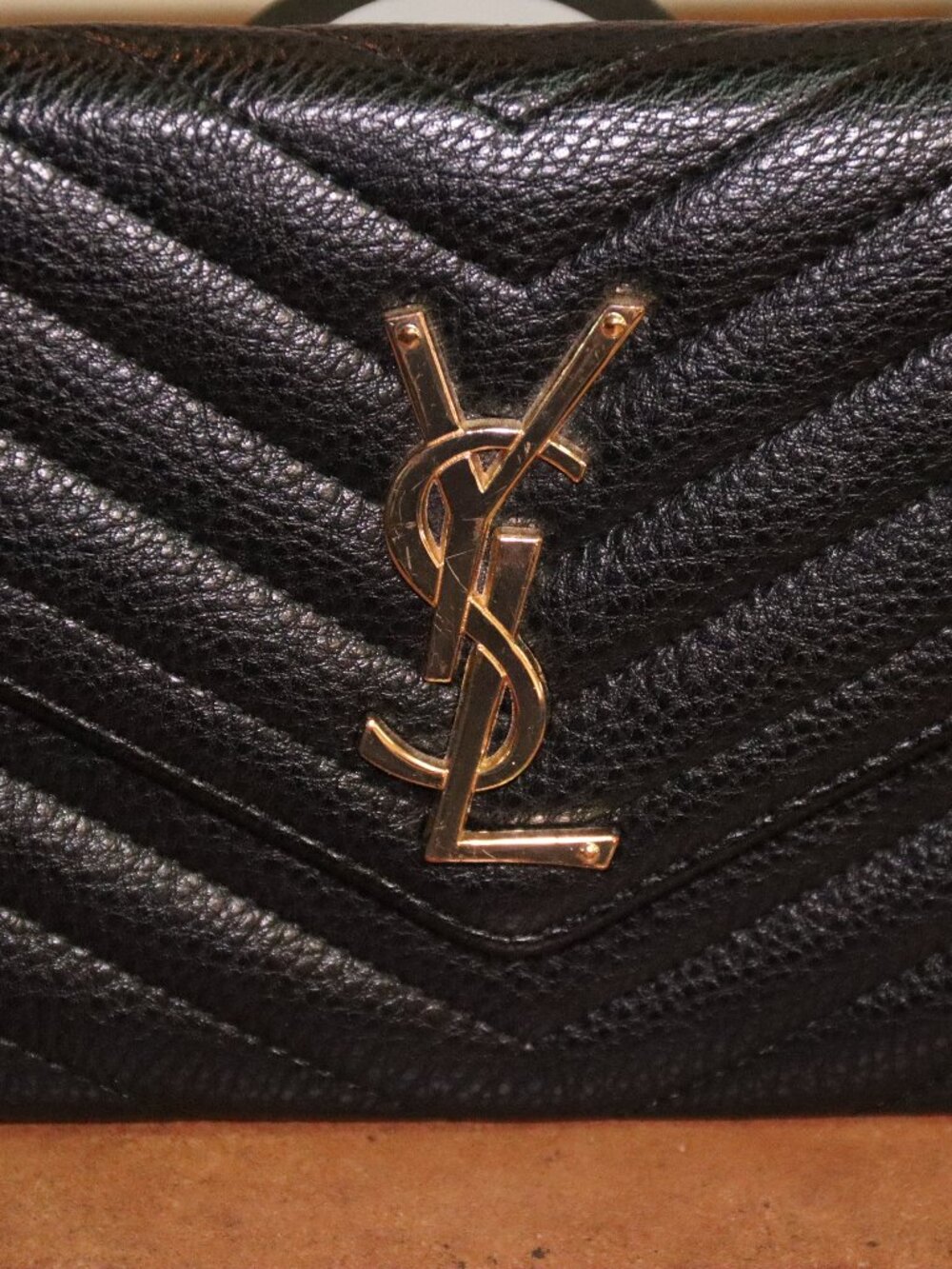 🖤 Monogram Wallet Clutch – Black Leather 🖤 - Picture 4 of 5